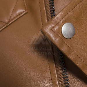 Chaqueta de Invierno de Cuero de Primera Calidad Profesional, Diseño Personalizado, Logotipo Frontal para Hombre, Transpirable - Product Image 6