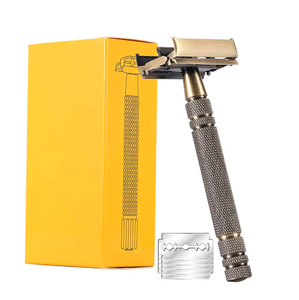 ANAAIF Kit de rasage de rasoir de sécurité à double tranchant personnalisé pour hommes avec ensemble de rasage en métal pour le visage et le corps - Product Image 6