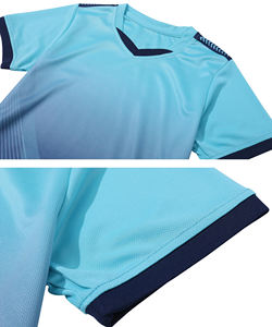 Uniformes de Fútbol Personalizados al por Mayor de Poliéster de Secado Rápido, Conjuntos de Fútbol para Equipos, Camisetas y Pantalones Cortos Transpirables con Impresión por Sublimación - Product Image 3