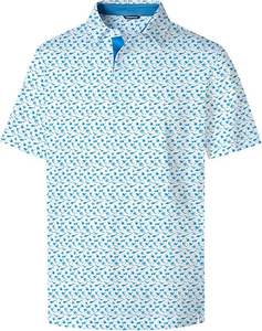 Nueva Tendencia de Moda, Camiseta Casual de Manga Corta para Hombre, Color Sólido, Transpirable, de Poliéster/Algodón, Tejido de Punto - Product Image 4
