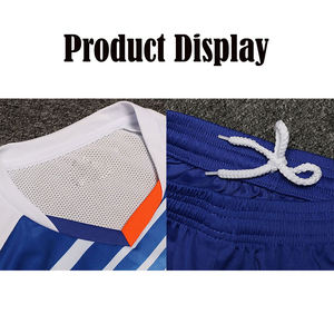 Conjunto de Uniforme de Fútbol Unisex Personalizado de Secado Rápido, Jersey y Pantalones Cortos 100% Poliéster, Ropa Deportiva de Equipo, Kit al por Mayor OEM ODM - Product Image 3