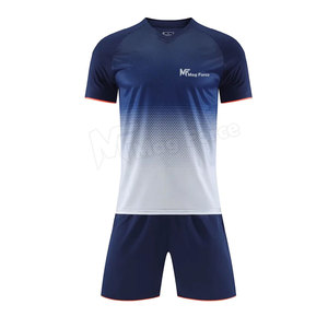 Maillots d'entraînement de football personnalisés à séchage rapide, respirants, anti-humidité, 100% polyester, pour hommes, uniformes de football, tenue courte - Product Image 1
