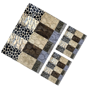 Tapis en polyester gaufré antidérapant Shufu, mousse haute densité douce, anti-allergique, nettoyage par aspiration, points en caoutchouc naturel confortables - Product Image 1