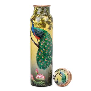 Leak-Proof Copper Ayurvedic Water <b>Bottle</b> Lid <b>Straw</b> Anti-Corrosion Coating HF CRAFTS Custom Design for Daily Drinking - Product Image 3