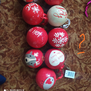 Kashmiri-Decoración de árbol hecho a mano, decoración de árbol para festival de Navidad, bolas de papel artesanales colgantes grandes para fiesta - Product Image 2