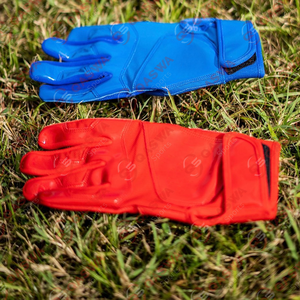 ถุงมือตีเบสบอลนุ่มสบายข้อมือยาววัสดุหนังระบายอากาศได้แบบเต็มนิ้ว - Product Image 6