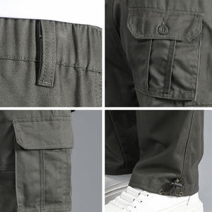 Logotipo personalizado Streetwear Hombres Oversized Cargo Jogger Pantalones de pista de pierna ancha Baggy Cargo Hombres - Product Image 6