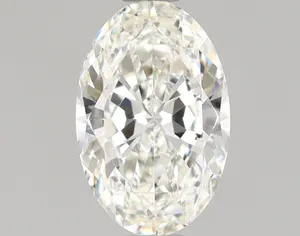 正品GIA认证0.80克拉明亮椭圆形切割SI1纯度J色级天然松散纸牌钻石用于珠宝制作