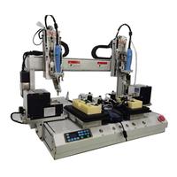 Machine de fixation de vis automatique BBA Desktop XYZ 2 tournevis localiser l'arrière et l'avant avec système de contrôleur PLC pour le vissage robotique