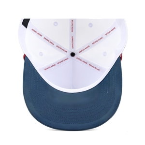 Gorra de golf transpirable de 5 paneles al por mayor, gorra de dos tonos con cuerda y logotipo bordado en 3D, cierre snapback, personalizada por dentro y por fuera, OEM - Product Image 4