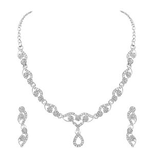 Alex Jewellery -ชุดสร้อยคอเพชรออสเตรียลายดอกไม้สง่างาม - Product Image 3