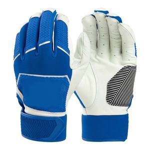 Offre Spéciale Nouveau design élégant Gants de frappeur de baseball en cuir PU pour hommes personnalisé bleu doux et confortable Prix - Product Image 1