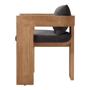 Sillón Moderno Minimalista de Madera de Teca Maciza, Tapizado en Tela de Lujo, para Sala de Estar, con Cojín Cómodo para Hotel - Product Image 3