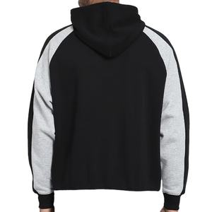 Sweat à capuche pour homme en molleton 100% coton à grammage lourd, personnalisable OEM avec applique brodée, vierge, pour automne-hiver, style streetwear - Product Image 2