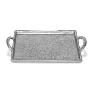Plateau de service rectangulaire en aluminium argenté de haute qualité, fait à la main, compatible lave-vaisselle, style américain, 100 pièces pour la cuisine et la salle à manger - Product Image 3