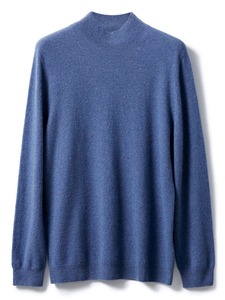 เสื้อกันหนาวแบบสวมหัวคอตตอน100% สำหรับผู้ชายฤดูใบไม้ร่วงฤดูหนาวเสื้อถักแบบเรียบง่ายเสื้อสเวตเตอร์อบอุ่นเสื้อสเวตเตอร์แคชเมียร์เสื้อท่อนบน - Product Image 4