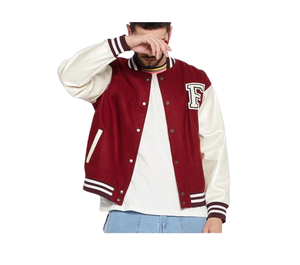 Nueva chaqueta universitaria de moda de alta calidad Chaqueta universitaria de lana con logotipo personalizado de cuero de la mejor calidad para hombre - Product Image 4