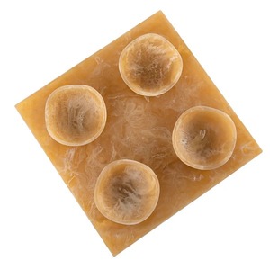 Juego de 4 Tazones de Resina Epoxi con Bandeja y Caja de Regalo, Tazones Hechos a Mano para Postres, Chocolate, Dulces y Frutos Secos, para Eid y Ramadán - Product Image 1