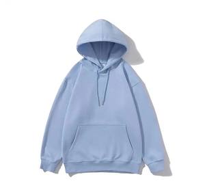 Venta al por mayor de sudaderas con capucha en blanco con logotipo personalizado liso impreso poliéster polar canguro jersey de gran tamaño cuerdas para hombres - Product Image 1