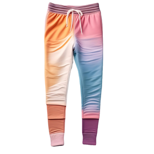 Personalizado de cintura alta Joggers Pantalones Tallas grandes de poliéster suave de lona de la sublimación de impresión plana frontal Casual Recto Correr Pintado - Product Image 5