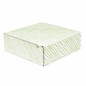 Caja Rígida de Material Reciclado 33x33x8 cm - Laminación Brillante Forma Hexagonal Personalizada para Empaque de Pieles - Product Image 1