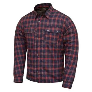 Trendy Biker <b>Check</b> <b>Shirt</b> Men Protective Motorcycle for Lined <b>Padded</b> Riding Touring Flannel Breathable % Cotton <b>Shirt</b> - Product Image 2