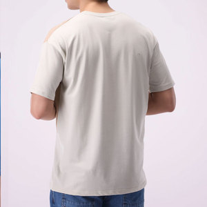 เสื้อยืดคุณภาพสูงสั่งทำพิเศษ ทรงหลวม ลายเรียบ แห้งเร็ว ทรงปกติ สวมใส่สบาย ดีไซน์ลำลอง ทรงยาว ขายดี - Product Image 2
