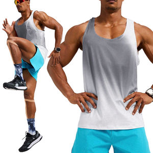 Débardeurs en coton pour hommes Débardeur sans manches à logo personnalisé pour la musculation et le fitness Débardeurs imprimés à séchage rapide - Product Image 4