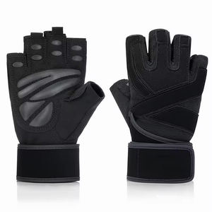 Premium Leather <b>Weight</b> Lifting <b>Gym</b> Gloves with Wrist Support Custom Logo Training Gloves for Workout and Fitness - Product Image 1