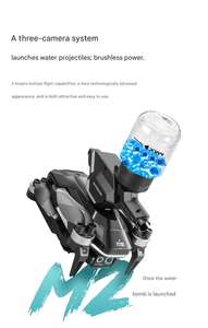 Drone M2 Water Bomb Version avec moteur sans balais, vidéo 2K QHD, temps de vol de 21 à 30 minutes et conception de quadricoptère pliable - Product Image 5