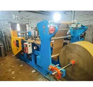 Machine de fabrication de sacs de transport entièrement automatique de haute qualité pour sacs en papier Capacité de production de 200 BPM Utilisation de l'industrie de la vente au détail et de l'emballage - Product Image 1