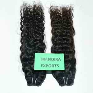 ผมต่อจากผมมนุษย์แท้สีดำหยิกสำหรับต่อผมชาวอินเดีย - Product Image 2