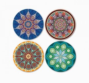 Standard Colored Design Coasters Indoor Tableware Design <b>Pads</b> Best Home Decor and Dinning Table Design Coasters - Product Image 3