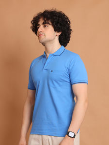 เสื้อโปโล170gsm ผู้ชายเสื้อโปโลผ้าคอตตอน2025จากอินเดียเสื้อโปโลลายปิเก้กอล์ฟออกแบบโลโก้ได้ตามต้องการ - Product Image 4