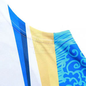 ชุดกีฬาบาสเกตบอลแขนกุดระบายอากาศสำหรับผู้ชายชุดมืออาชีพพิมพ์โลโก้รุ่นใหม่ - Product Image 3