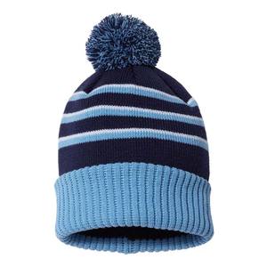 Productos de Venta caliente Gorros con pompón de invierno Gorros unisex Parche bordado Gorros negros Gorros - Product Image 3