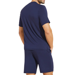 Vêtements décontractés pour hommes, ensembles de shorts, nouveau design d'été, vêtements solides, ensemble 2 pièces, taille plus, respirant, vente en gros - Product Image 2