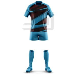 Tenue de sport pour équipe de rugby, maillot personnalisé imprimé, short respirant, séchage rapide, coupe-vent, 100% polyester, pour équipes compétitives - Product Image 6