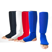 Belleza Attender 2025 – Protège-tibias élastiques professionnels avec fermeture auto-agrippante en coton/polyester pour Kickboxing, Muay Thai, MMA
