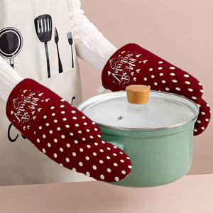 Gants de cuisine en coton 100% extra épais imprimés, les plus vendus en ligne, à prix de gros pour la Saint-Valentin - Product Image 1