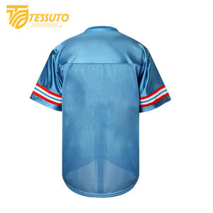 Vêtements de sport imprimés partout Chemises de football classiques vintage Maillot de football personnalisé T-shirt de football à col en V pour hommes - Product Image 3
