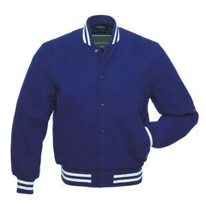 OEM personalizado de alta calidad de manga de Cuero 100% cuerpo de lana Streetwear béisbol Varsity chaqueta para unisex - Product Image 5