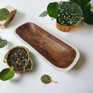 Décor à la maison rustique marron Extra-large foi chrétienne gravure personnalisée prière pâte bol religieux cadeau noël église pièce maîtresse - Product Image 4