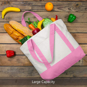 Premium Quality Personalized Striped Canvas Cotton <b>Tote</b> <b>Bag</b> Create Your Own Daily Use Reusable Shopping <b>Bag</b> with Custom Logo - Product Image 3