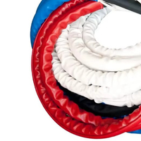 Fournisseur d'usine OEM, ensemble de cordes de ring de boxe personnalisées avec logo pour cage de MMA et utilisation en compétition, cuir PVC écologique de haute qualité
