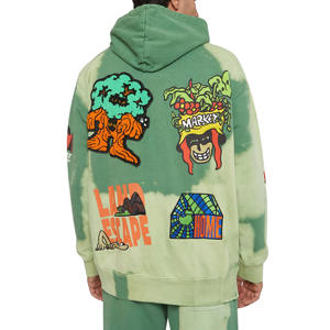 Ensemble de survêtement personnalisé pour homme 2025, effet délavé au soleil, coton respirant, streetwear, design de survêtement personnalisé, broderie, imprimé - Product Image 3