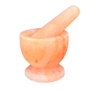 Juego de mortero de sal del Himalaya OEM ODM, artesanías naturales para la preparación de alimentos y trituración de especias - Product Image 2