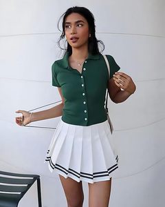 Falda Deportiva de Verano de Alta Calidad con Cintura Alta para Mujer, Falda de Yoga y Tenis con Bolsillo Lateral - Product Image 2