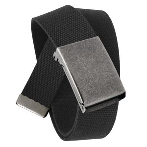 เข็มขัดหนังแท้สีดำทำจากผ้าฝ้ายโพลีเอสเตอร์100% - Product Image 4