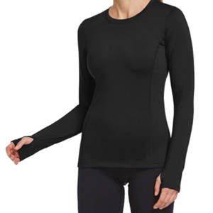 Ropa informal Color sólido Ligero Correr Camisetas de manga larga para mujer Logotipo personalizado de alta calidad Impreso Camisas de mujer - Product Image 3